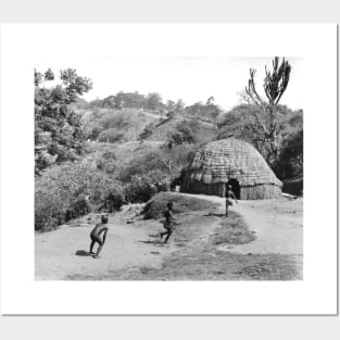 vintage photo of zulu boys Posters and Art